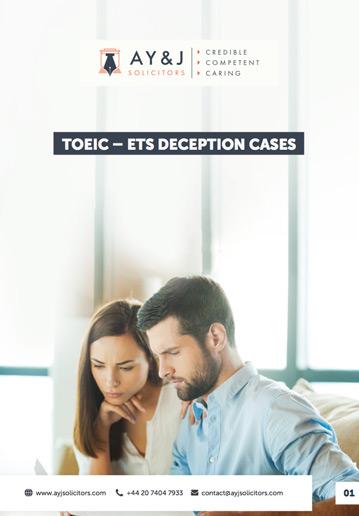 Deception Cases TOEIC-ETS