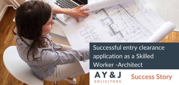 Successful entry clearance application as a Skilled Worker